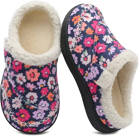 Children's floral slippers