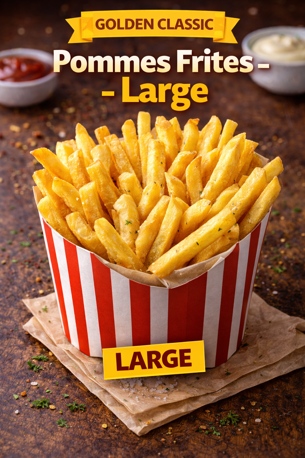 ๐ Pommes Frites โ Large