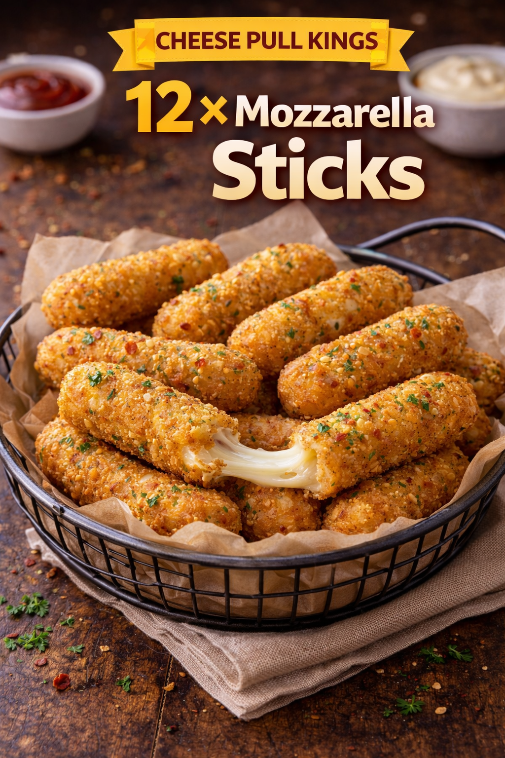 🧀 12 × Mozzarella Sticks