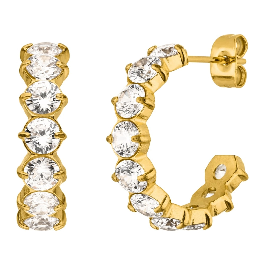 Paauksuoti Sunset auskarai su cirkoniais