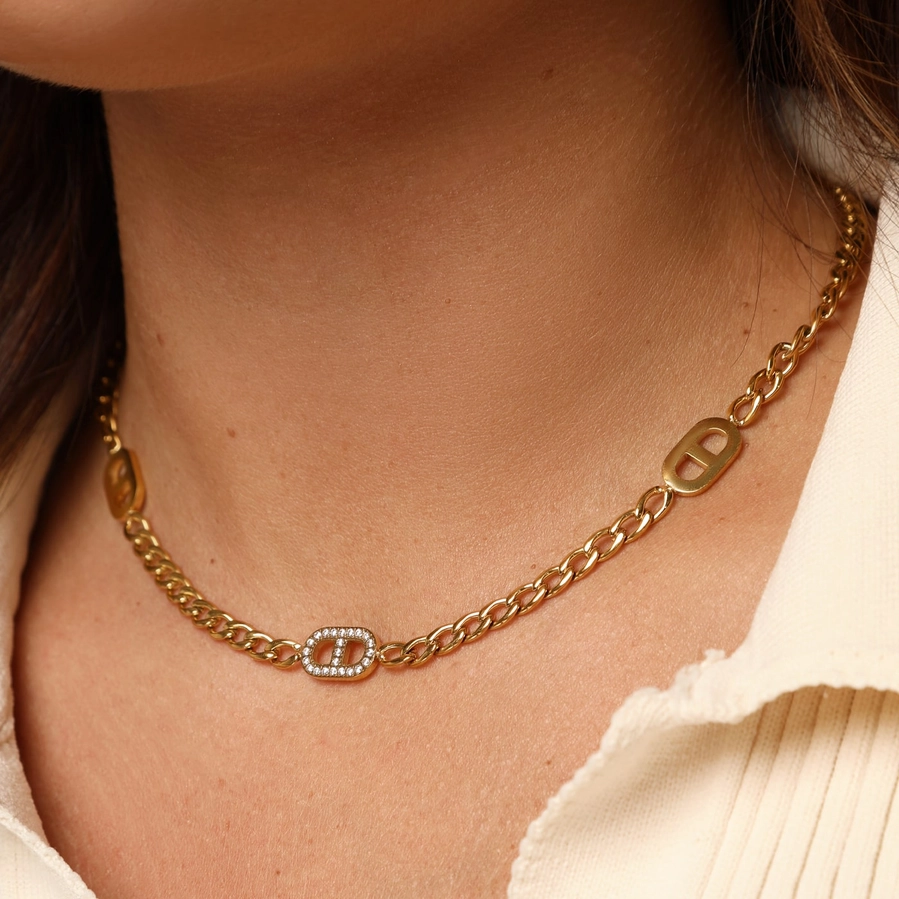 Prestige kaklo papuošalas su cirkoniais