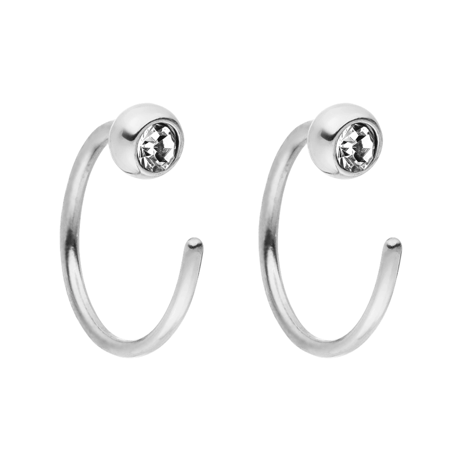 Puošnus auskarai su cirkoniu