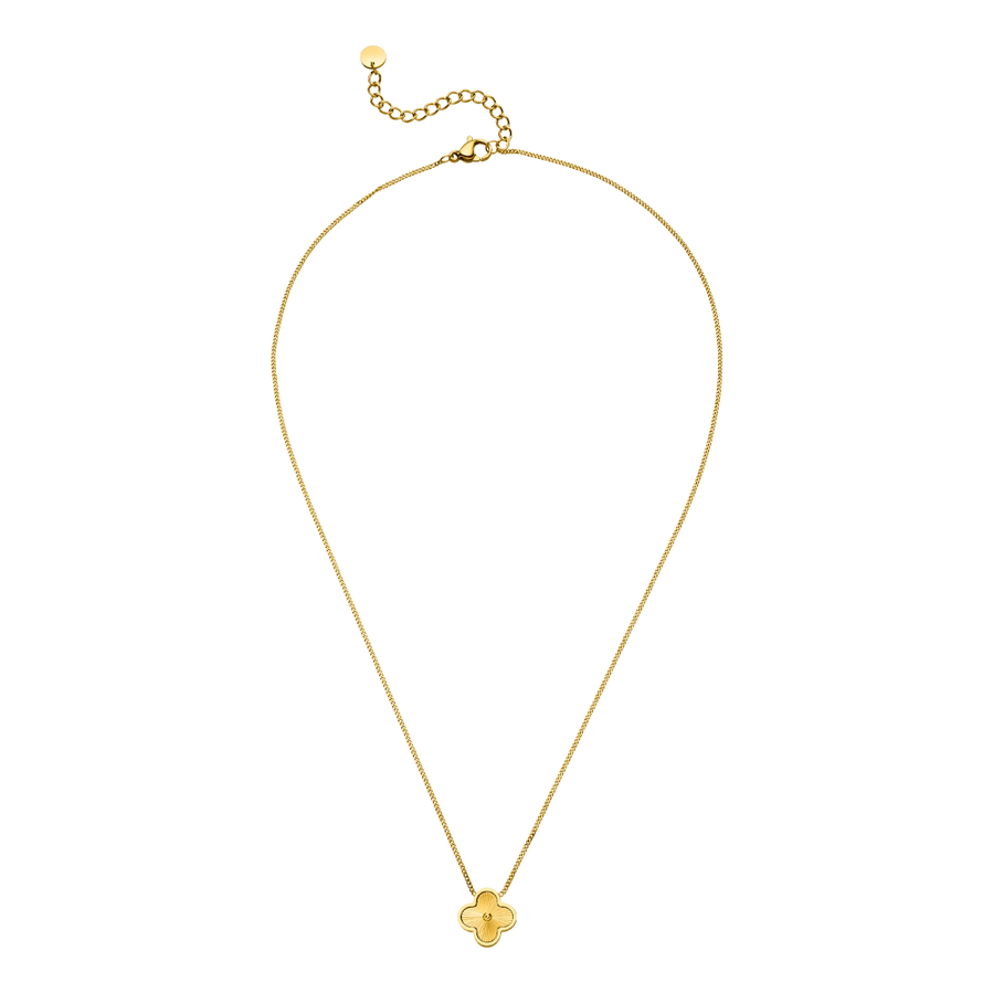 Paauksuota grandinėlė su dobilu