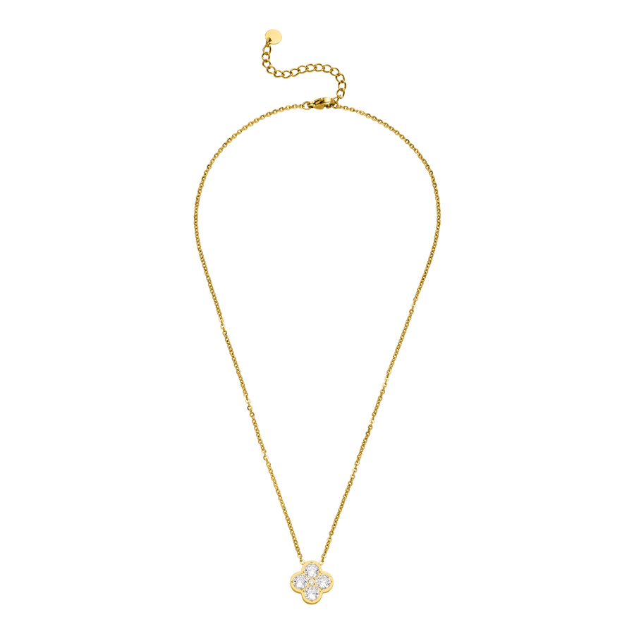 Kaklo papuošalas dengtas 18K auksu su cirkoniais