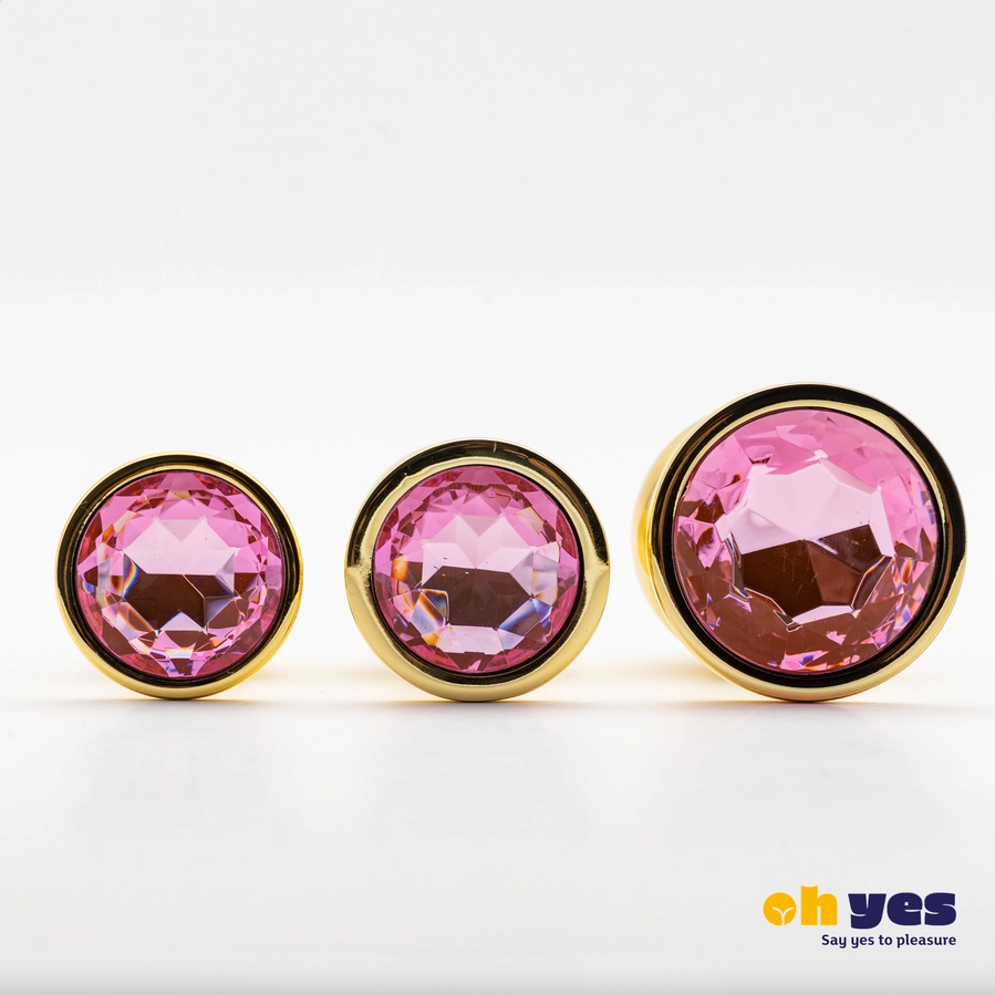 Auksiniai analiniai kaiščiai su kristalu