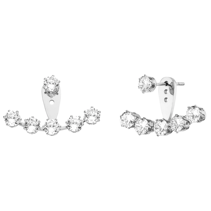 Paauksuoti auskarai Rania su cirkoniais