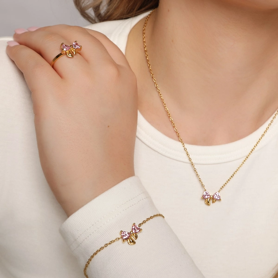 Sweet Bow grandinėlė su pakabuku