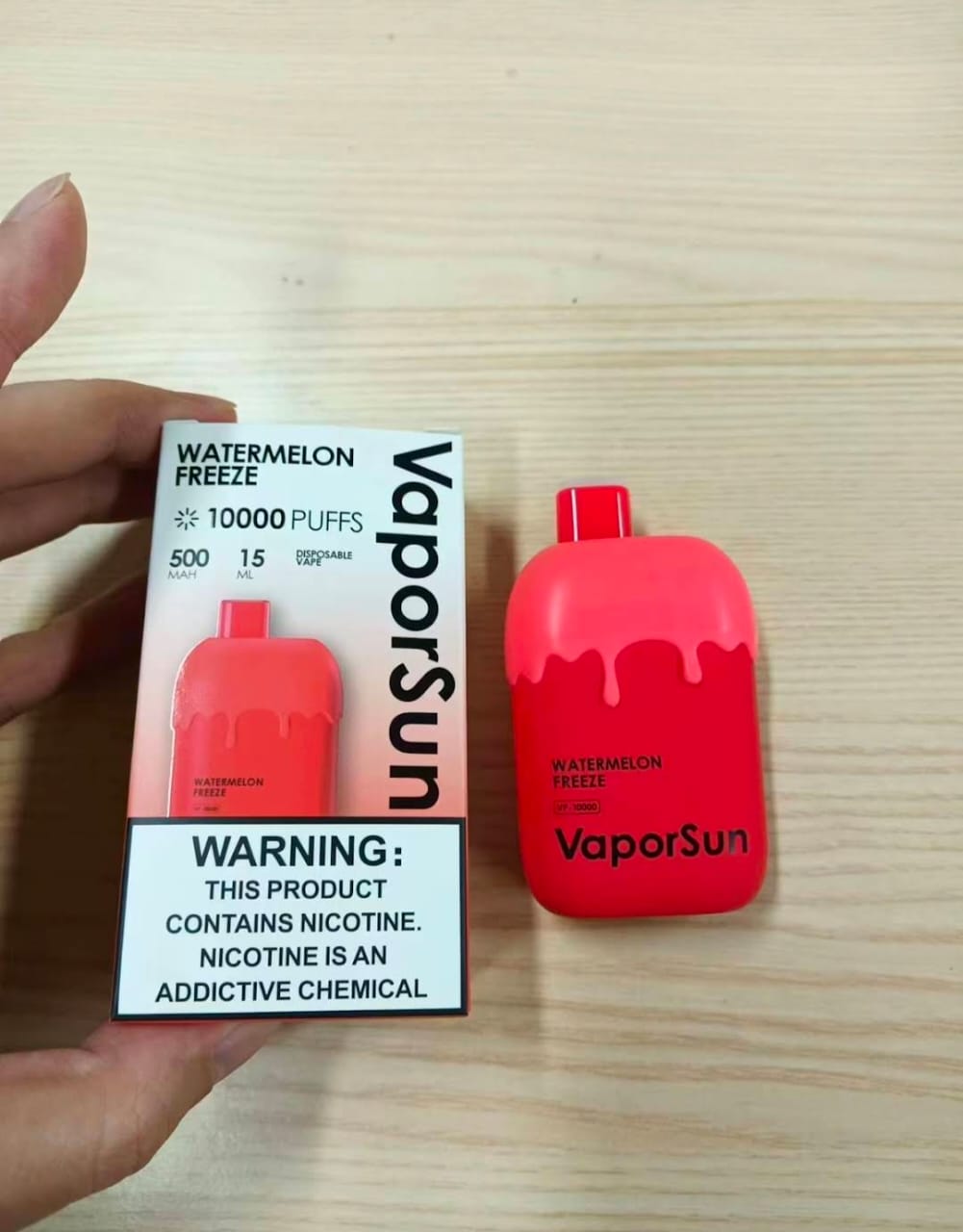 VaporSun Watermelon Freeze Disposable Vape