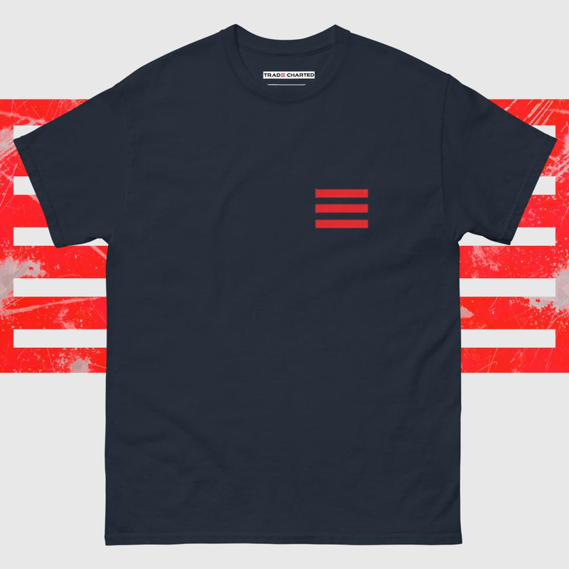 Unisex Red Lines High Quality Cotton t-shirt