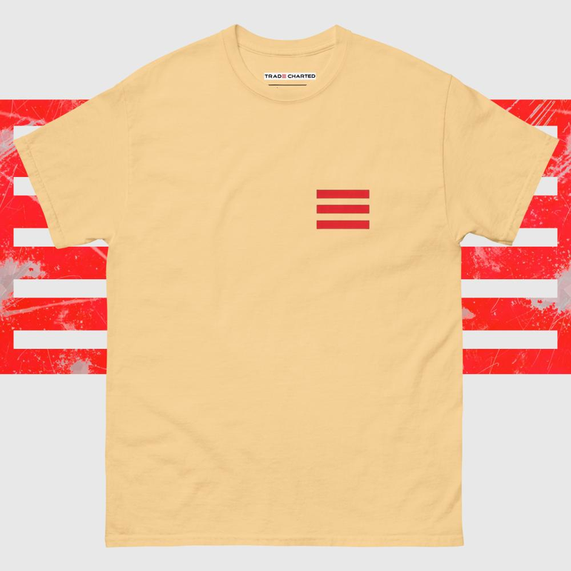Unisex Red Lines High Quality Cotton t-shirt