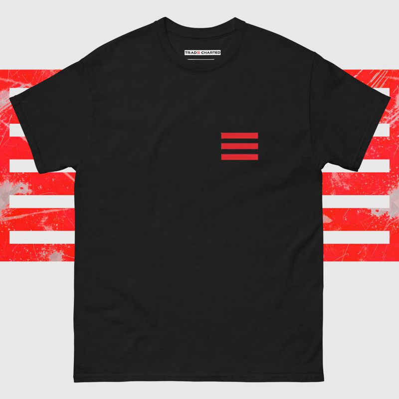 Unisex Red Lines High Quality Cotton t-shirt