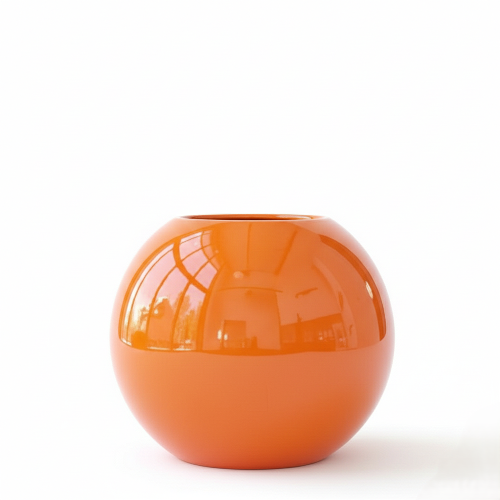 Turuncu FiberGılas Saksı