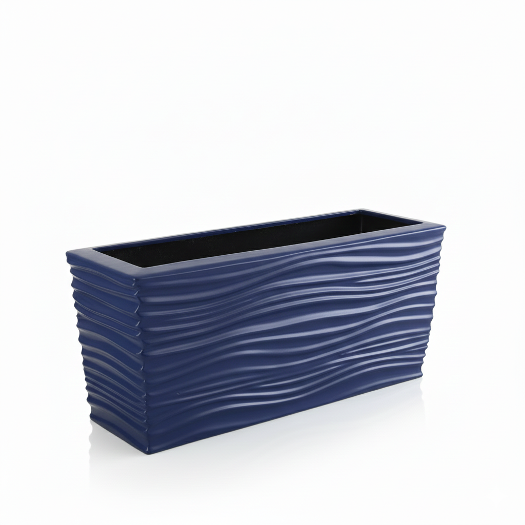 Dikdörtgen Dalgalı Saksı