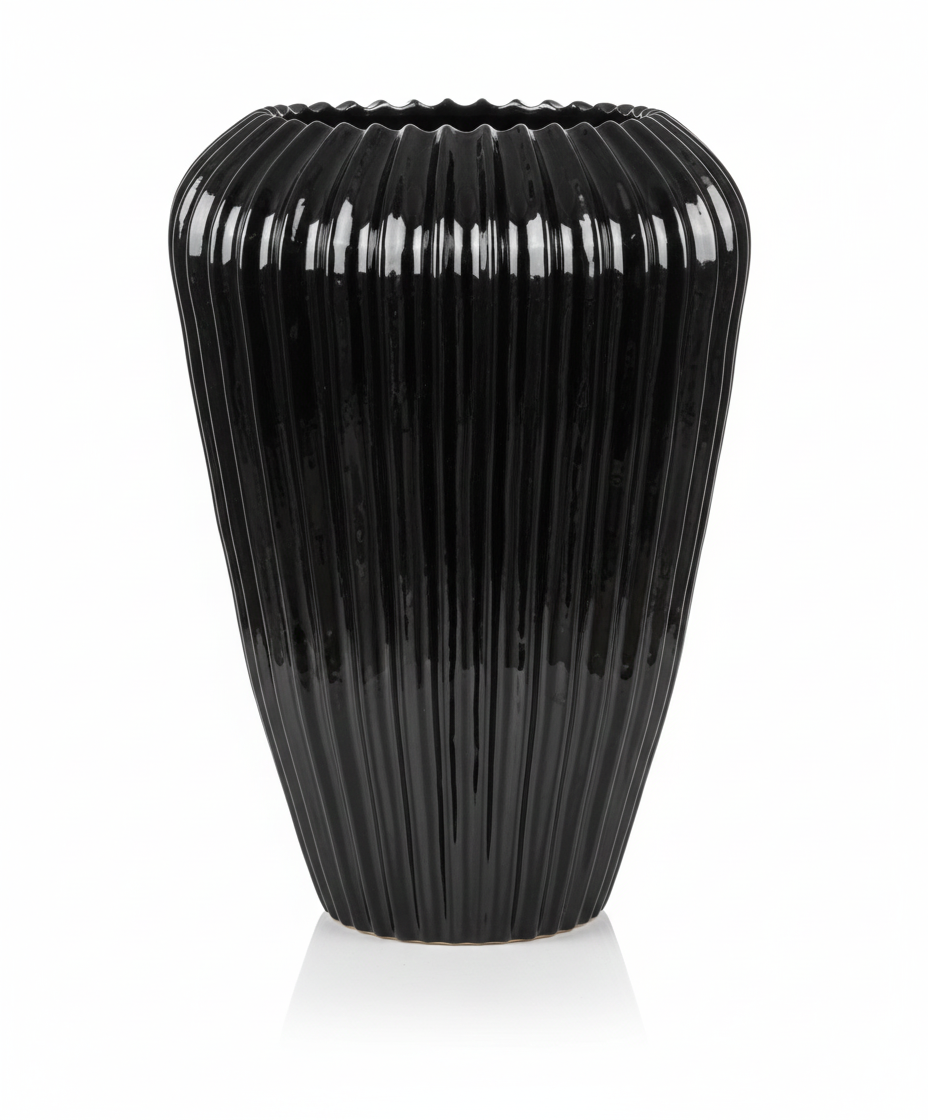 Siyah FiberGılas Saksı