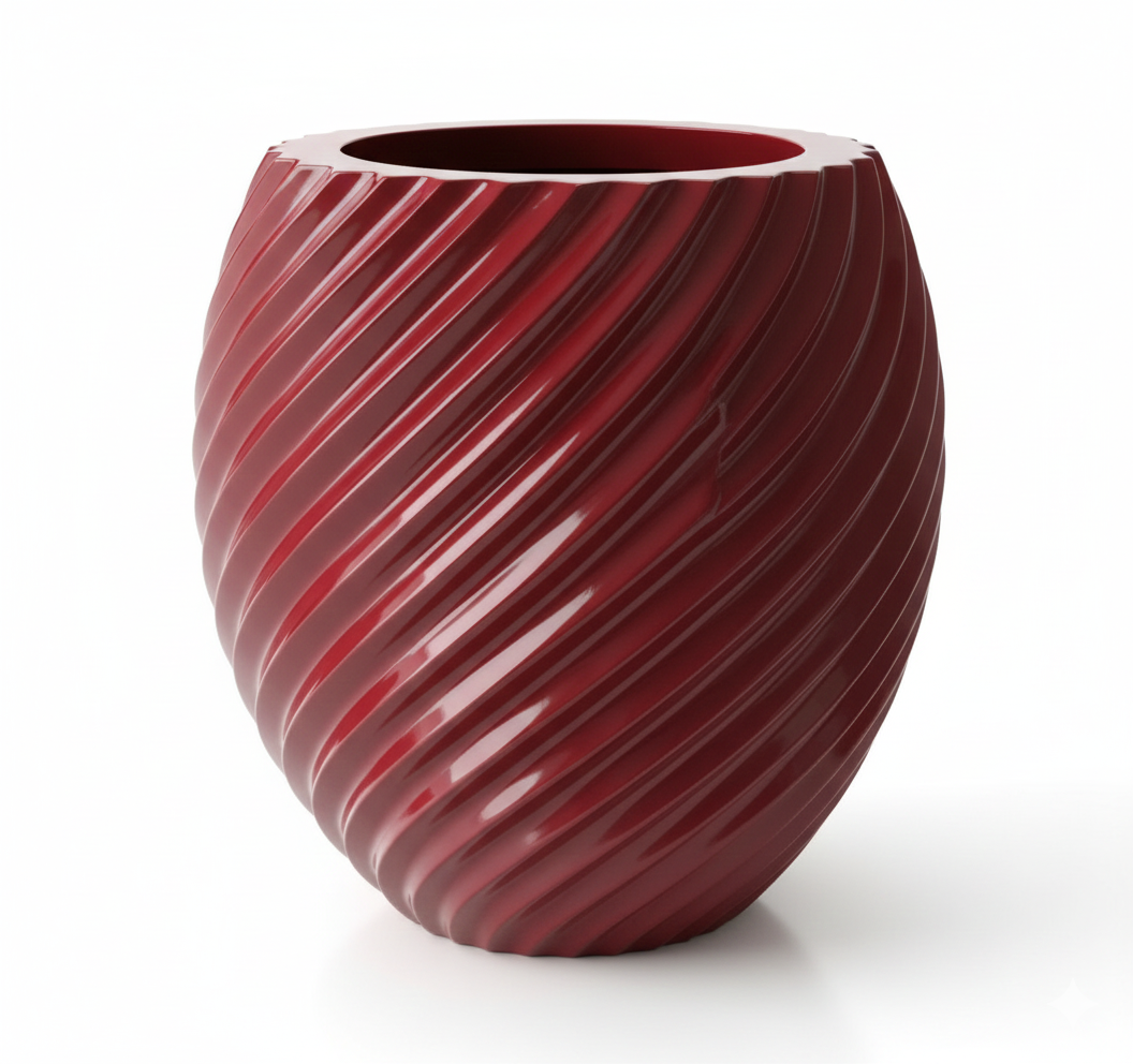 Kırmızı Dekoratif Saksı