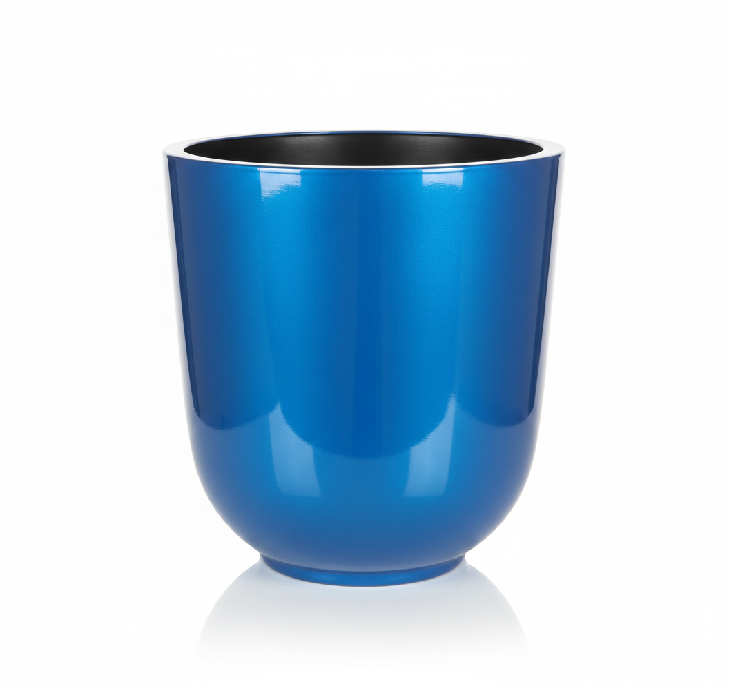 Mavi fibergılas Saksı