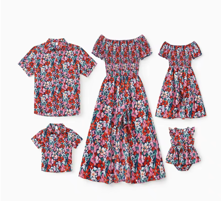 Family Matching Floral Outfits