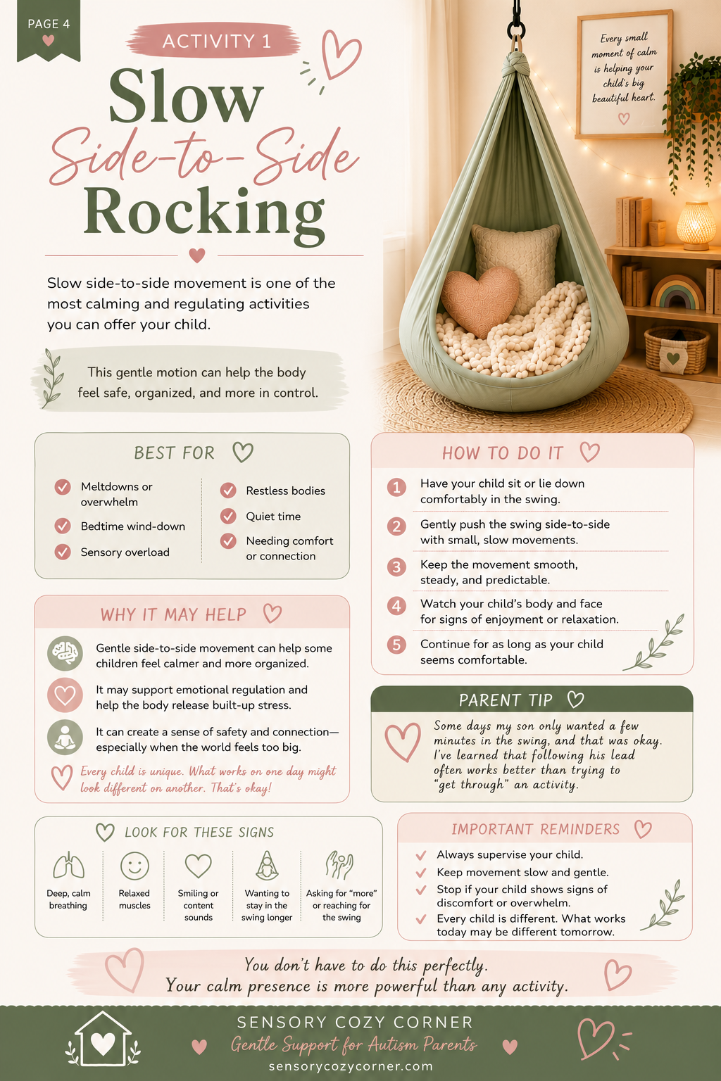 15 Sensory Swing Activities That Help My Autistic Child Calm Down