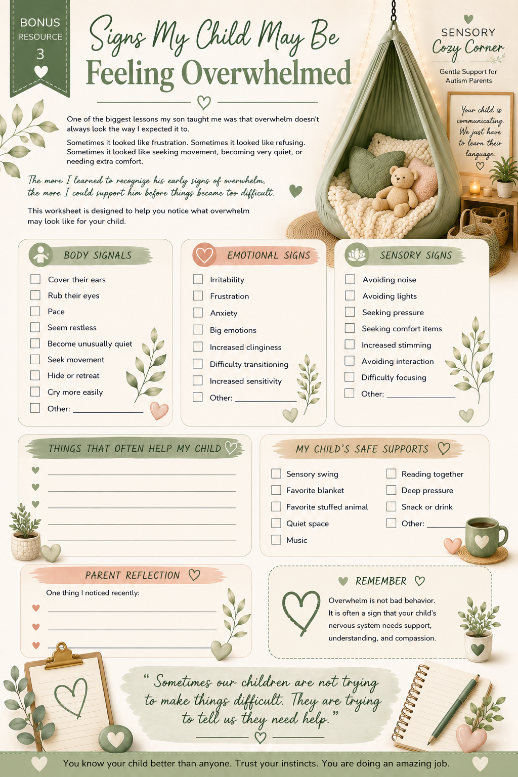 15 Sensory Swing Activities That Help My Autistic Child Calm Down