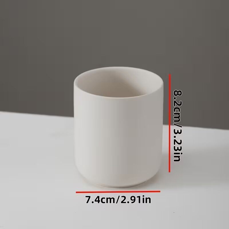 Luxury Ceramic Candle Jars with Lid. 4pcs