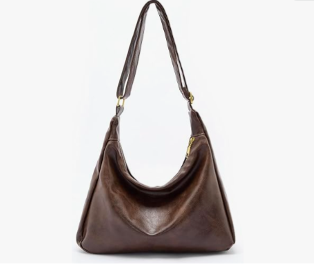 celestina Hobo Bags for Women, Ultra Soft Foldable Vegan Leather Shoulder Handbag, Stylish Slouchy Tote Purses