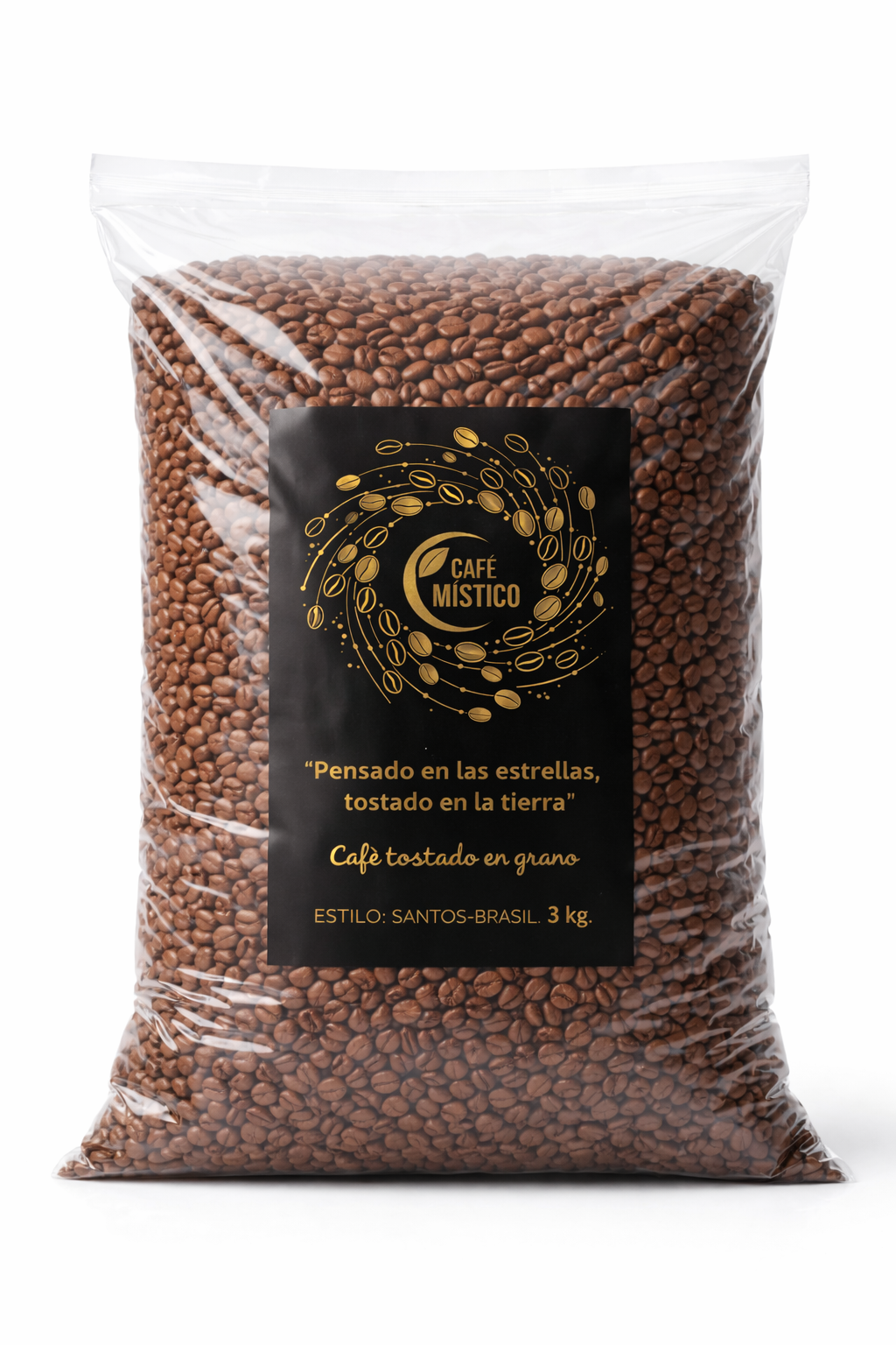 Café Místico estilo Santos-Brasil bolsa de 3 kg.
