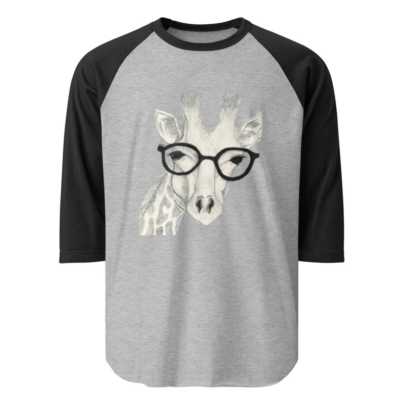 3/4 sleeve giraffe shirt 