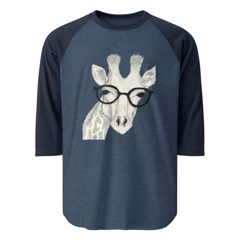 3/4 sleeve giraffe shirt 