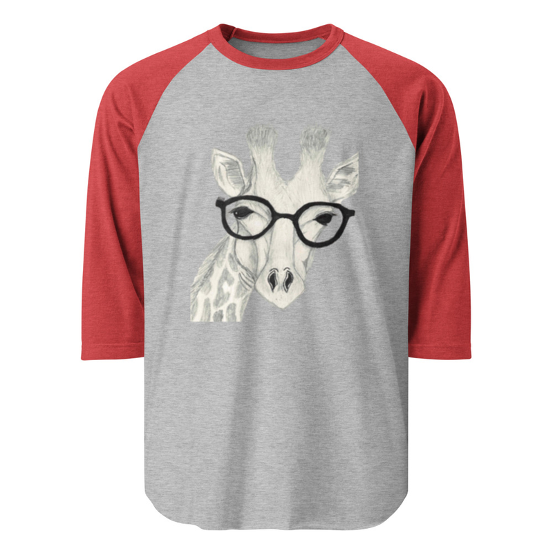 3/4 sleeve giraffe shirt 