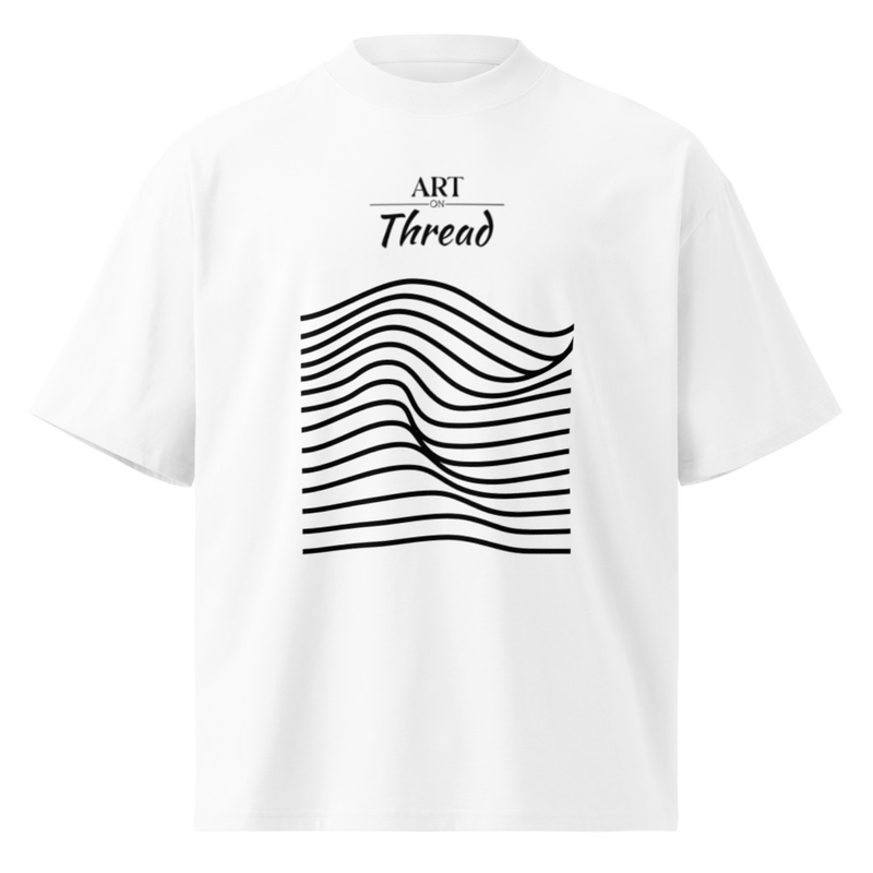 Unisex organic oversized high neck t-shirt