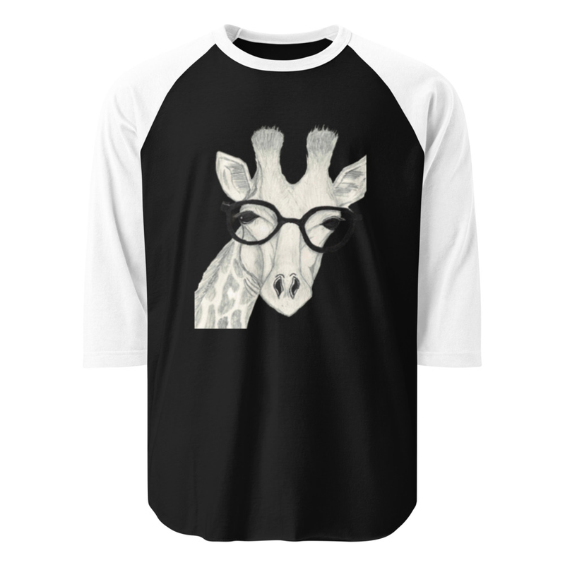 3/4 sleeve giraffe shirt 
