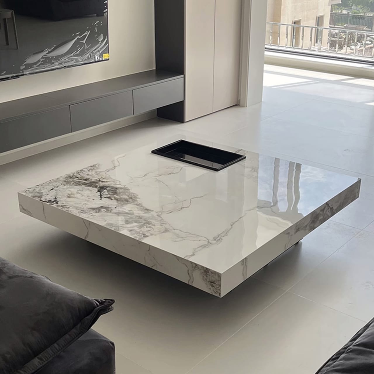 Table basse en marbre moderne 