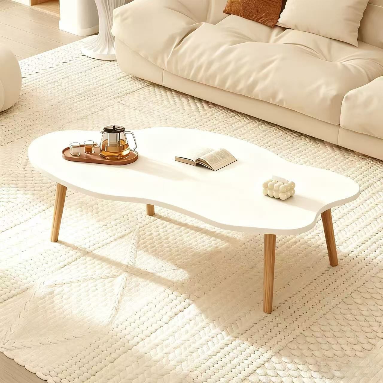 Table basse scandinave blanche