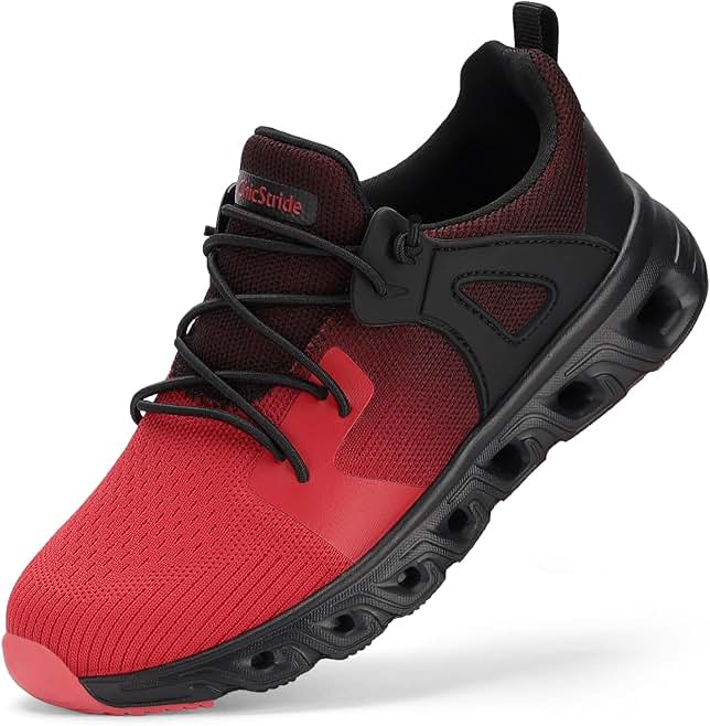 Red and Black Athletic Sneaker