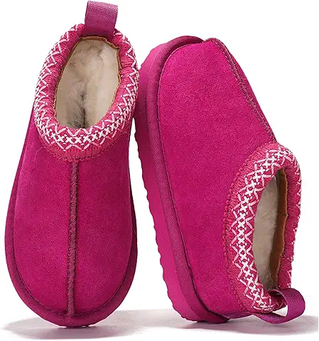 Pink Fleece-Lined Slippers