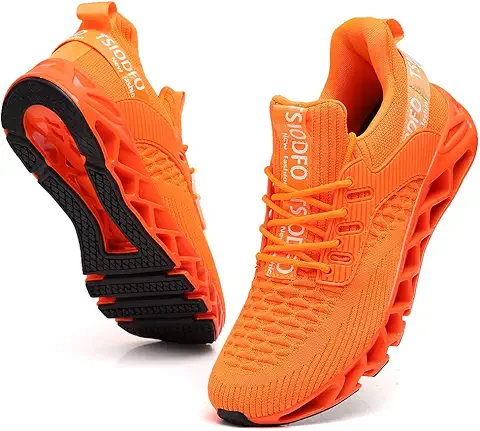 Stylish Orange Sports Sneakers