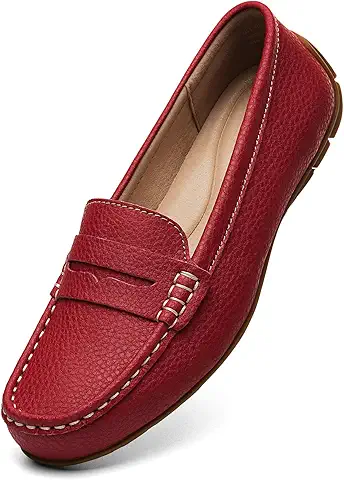Red Leather Loafer
