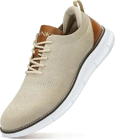 Casual Beige Knit Sneakers