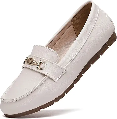Classic White Loafer Shoe
