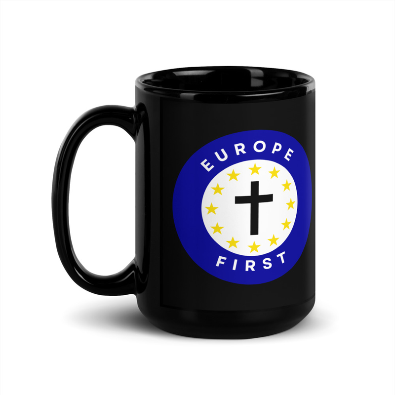 Europe First Black Mug