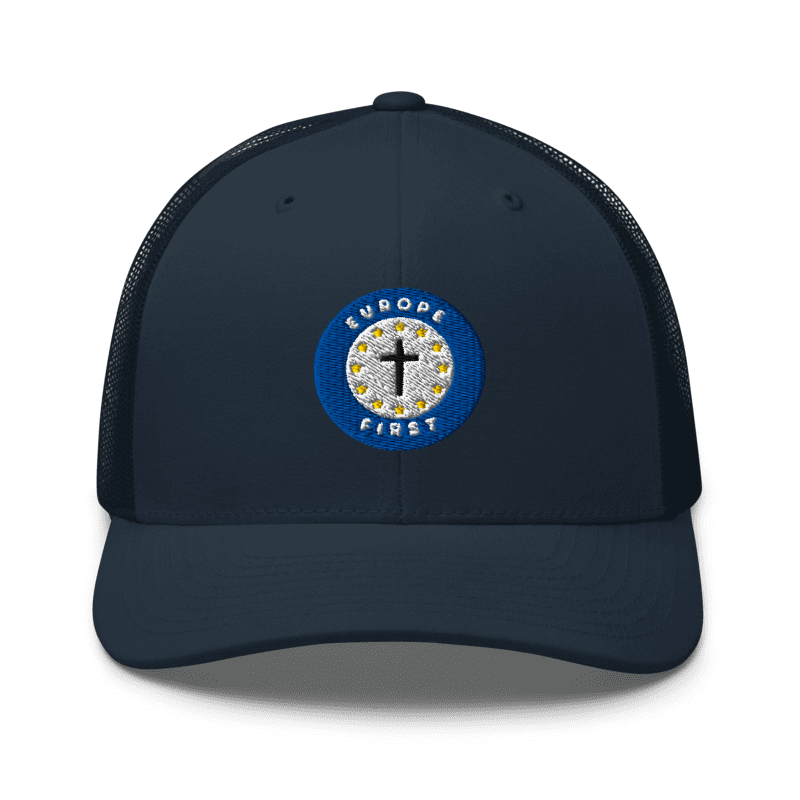 Europe First Navy Blue Hat