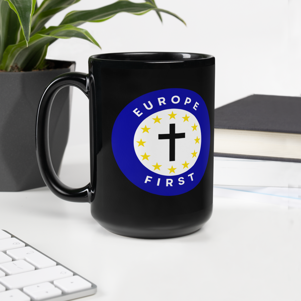 Europe First Black Mug