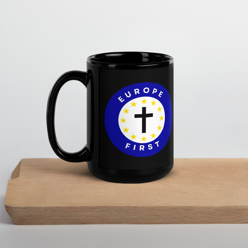 Europe First Black Mug