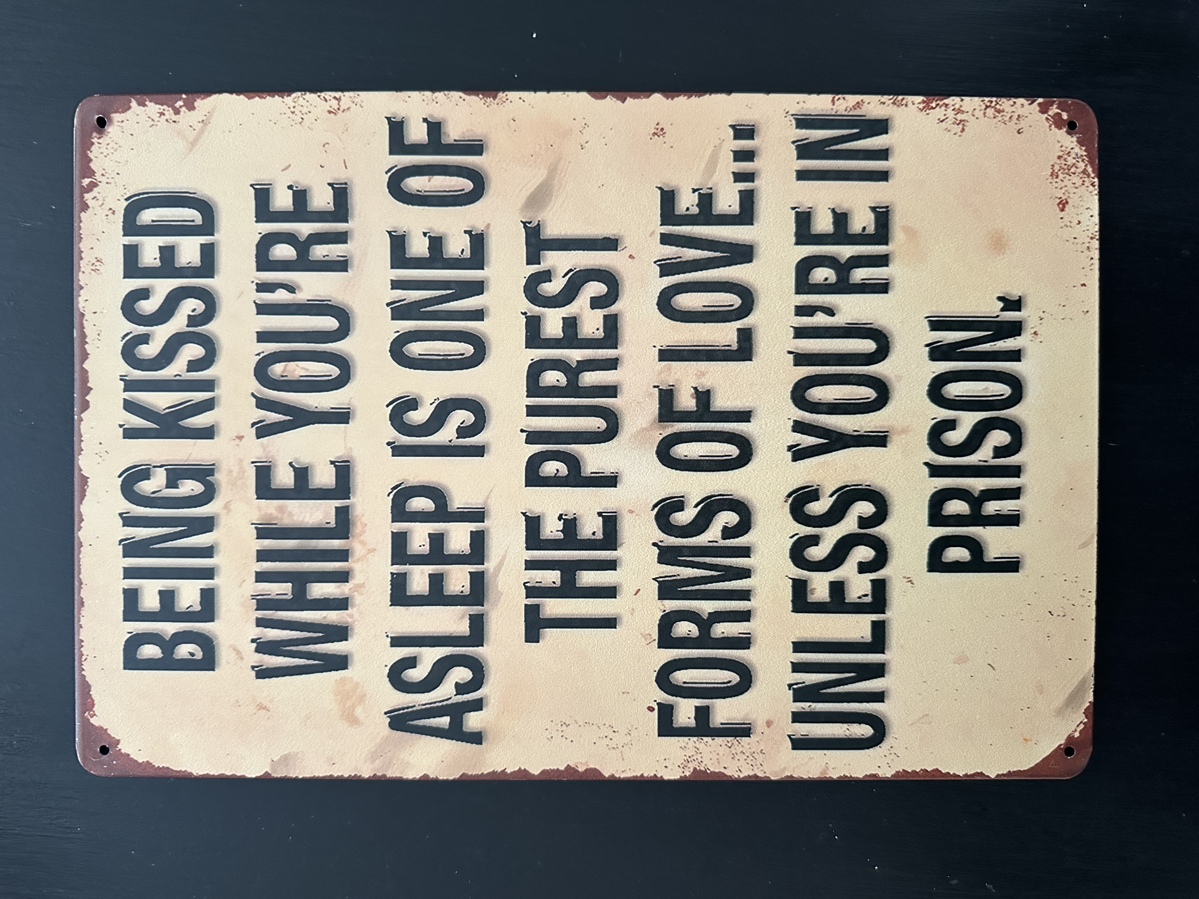 Funny Vintage Metal Sign