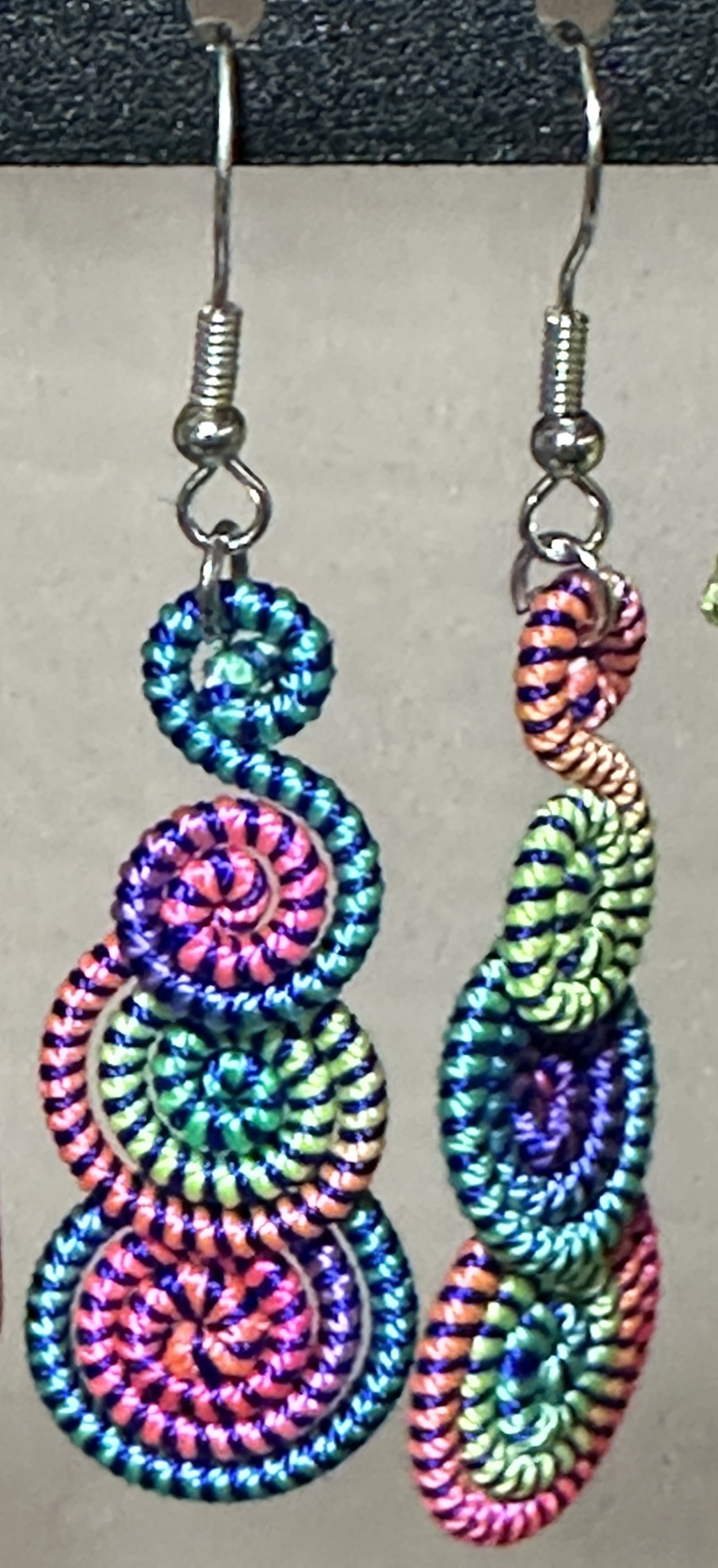 Colorful Spiral Earrings