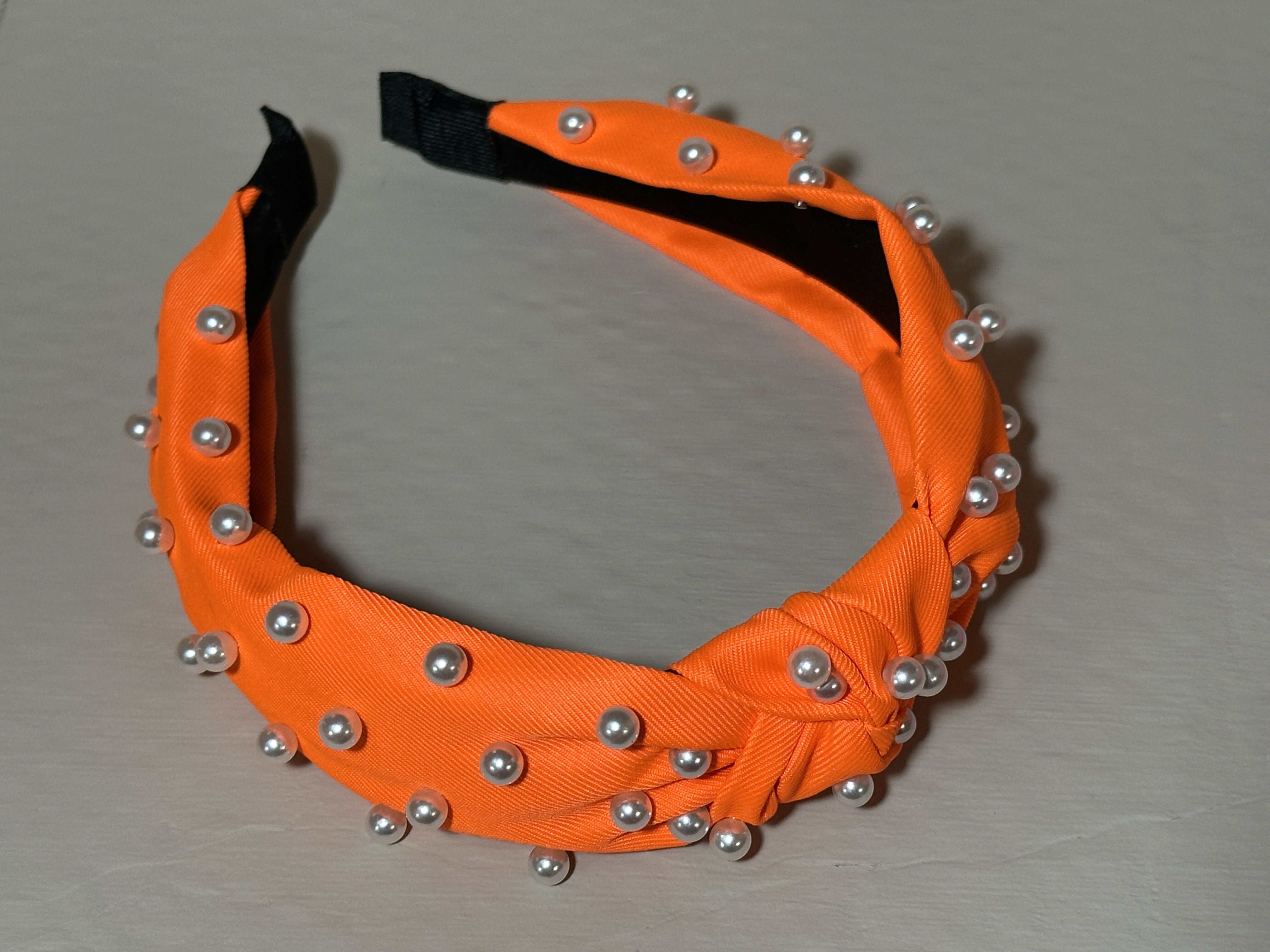 Orange Pearl Studded Headband