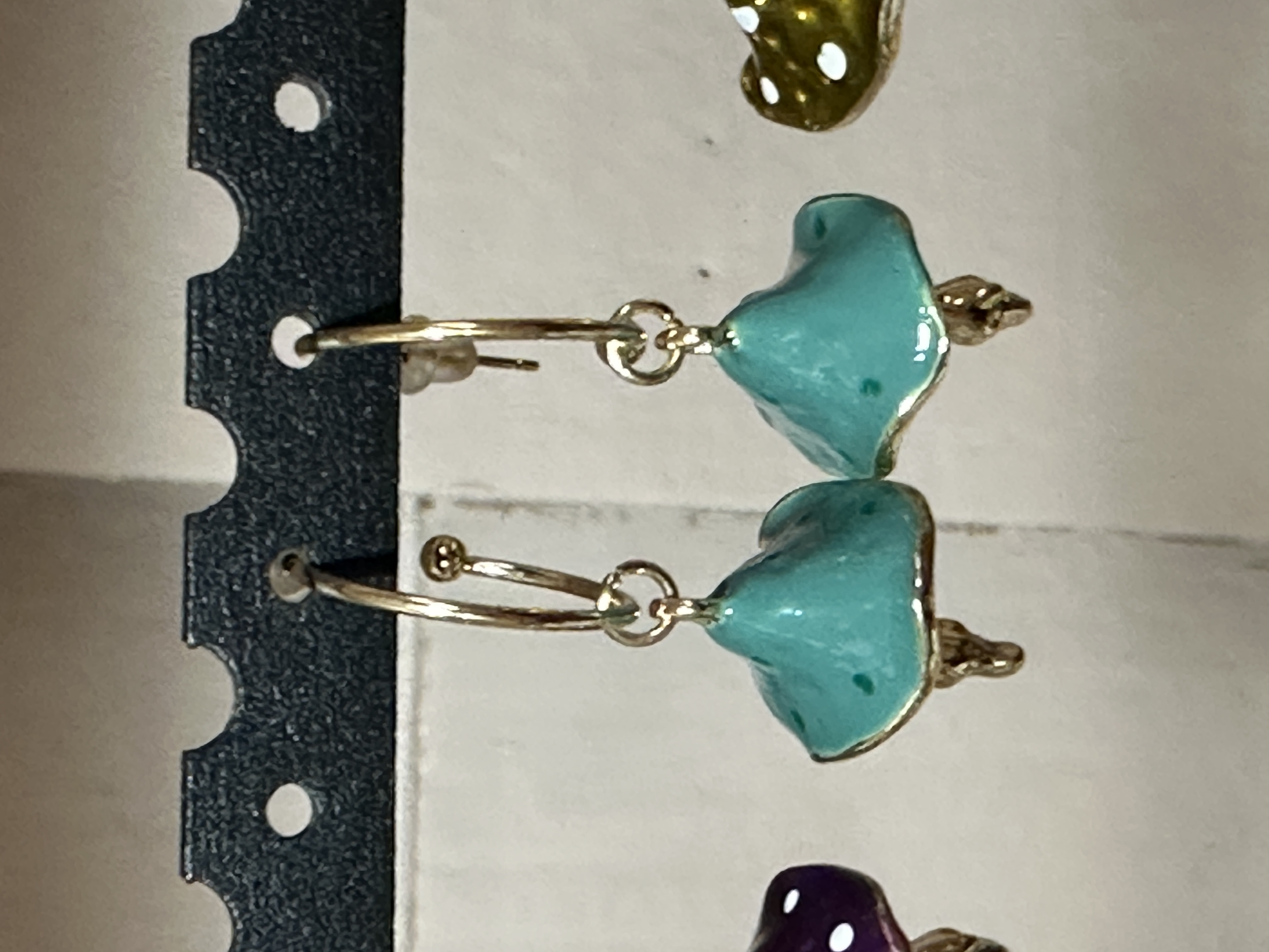 Turquoise mushroom Earrings