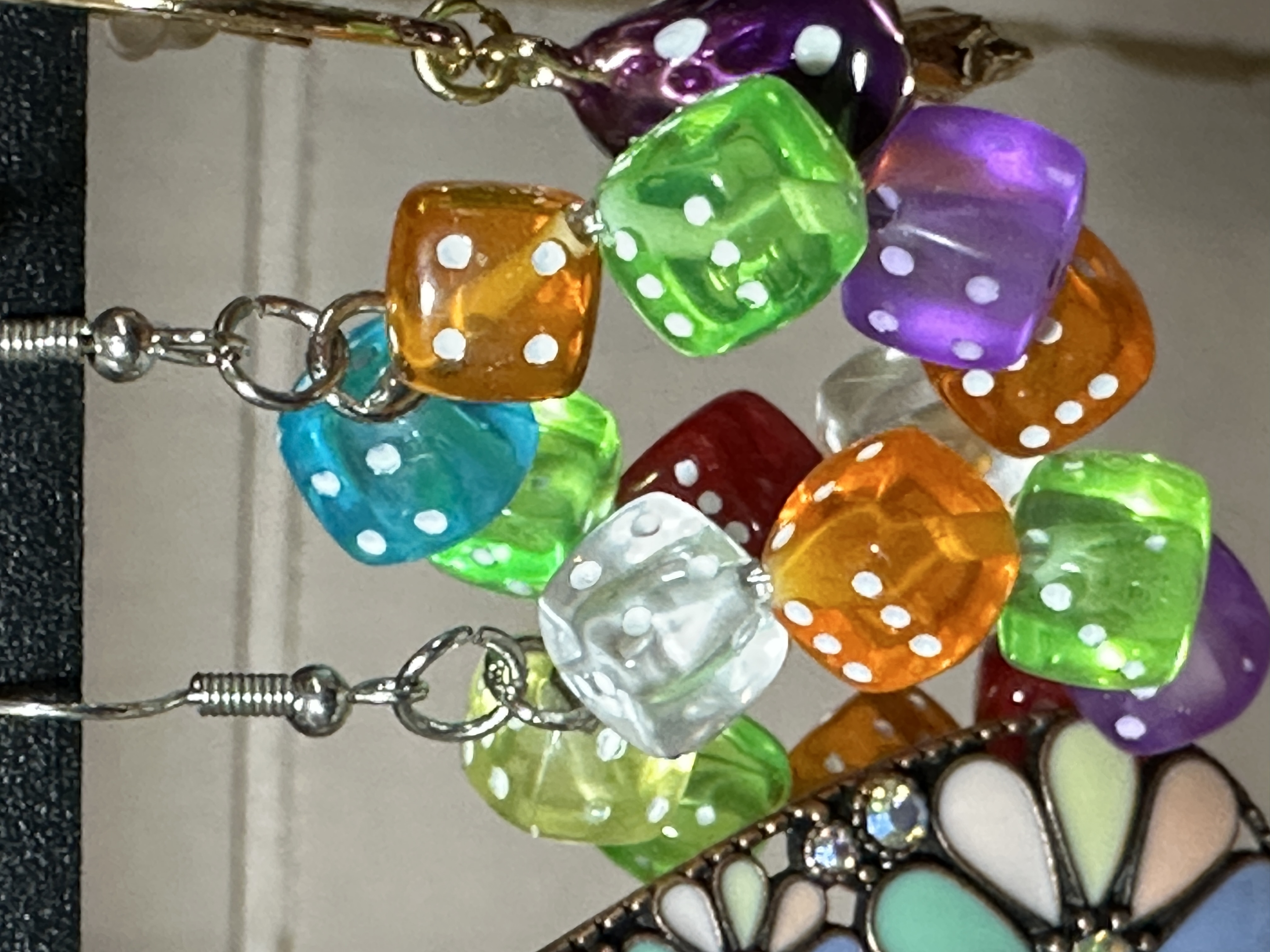 Colorful Dice Earrings