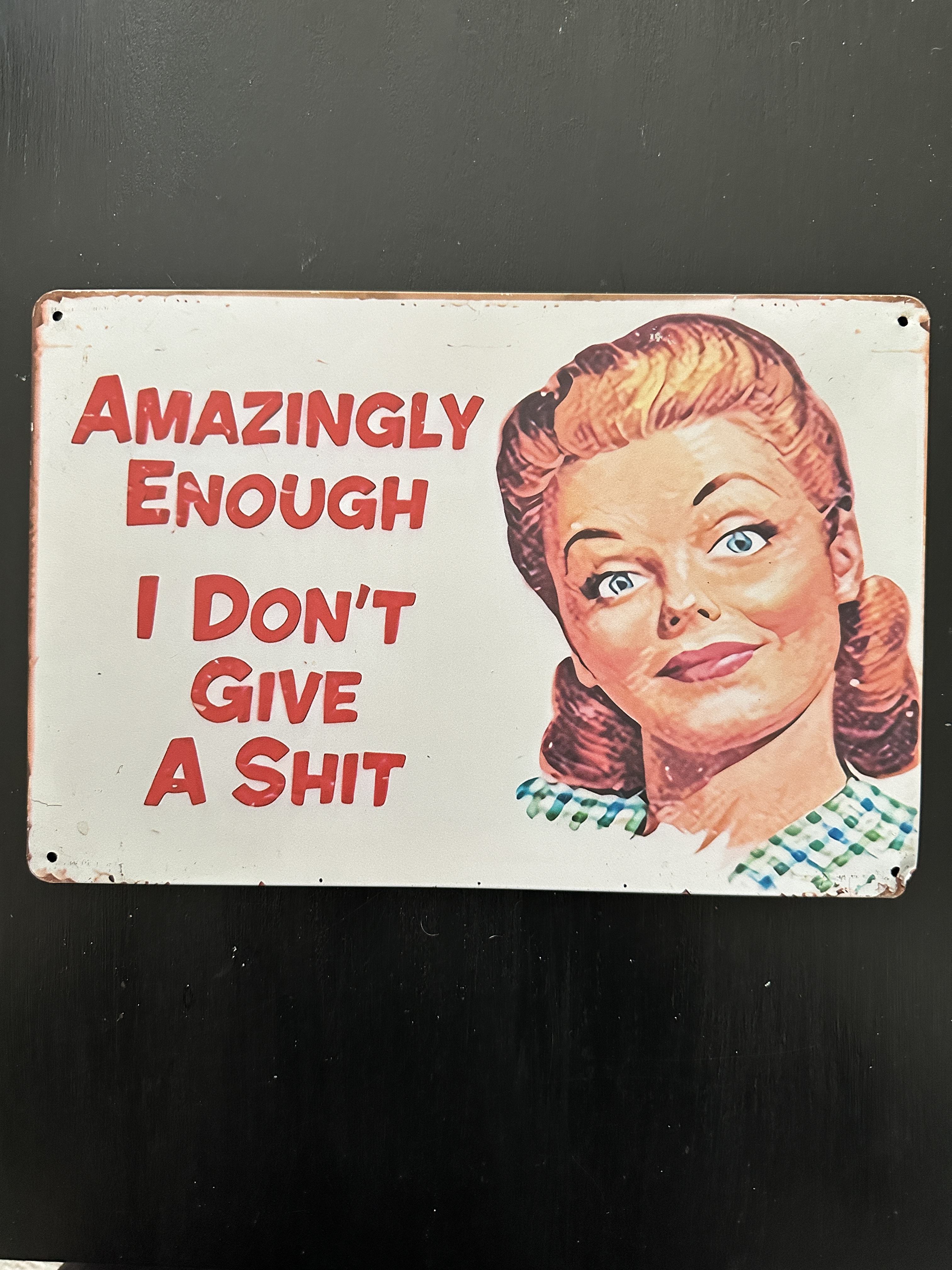 Retro Sarcastic Sign