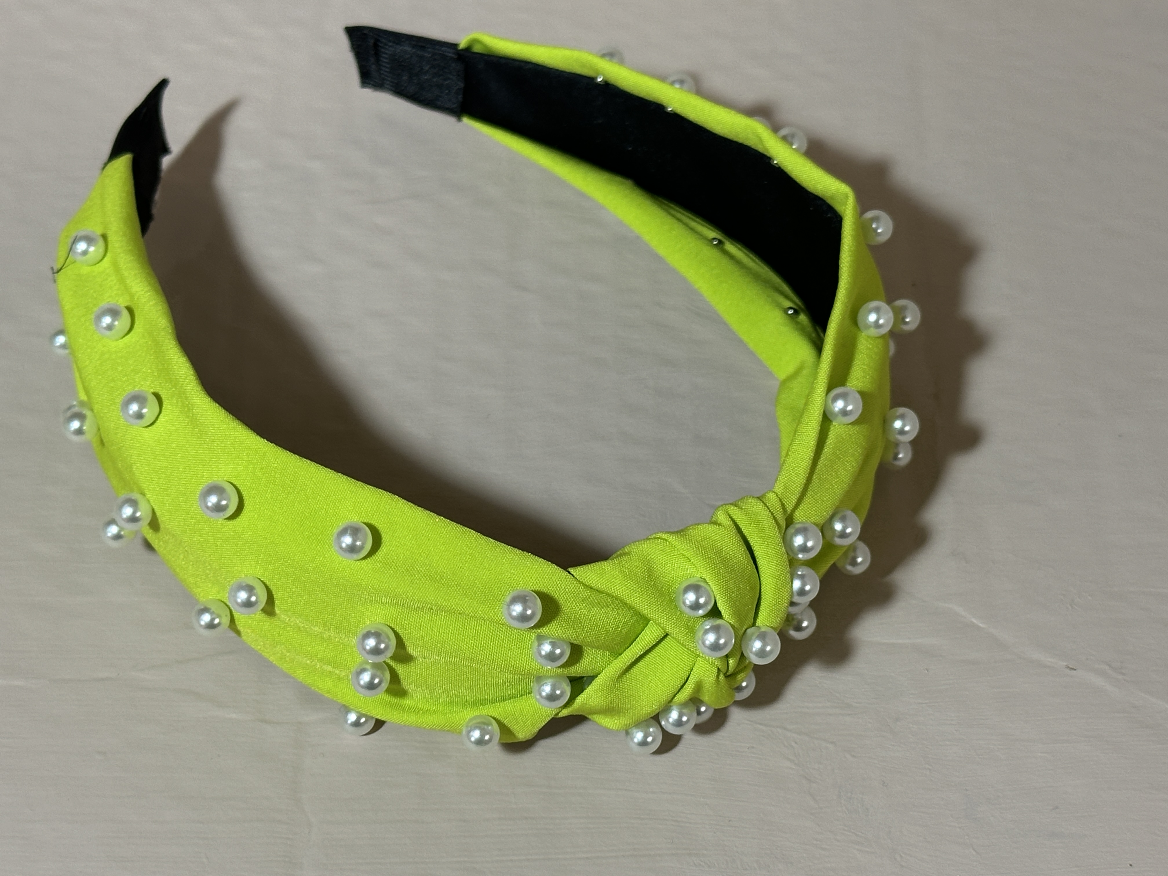 Like Green Pearl Embellished Headband